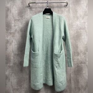 Authentic Acne Light Green Open Cardigan